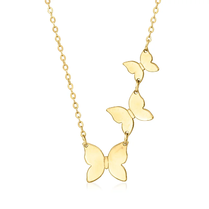 Exclusive Jewelry Offers – Shine For Less Ross-Simons Italian 14kt Yellow Gold Butterfly Trio Necklace Exclusive Jewelry Offers – Shine For Less Ross-Simons Italian 14kt Yellow Gold Butterfly Trio Necklace