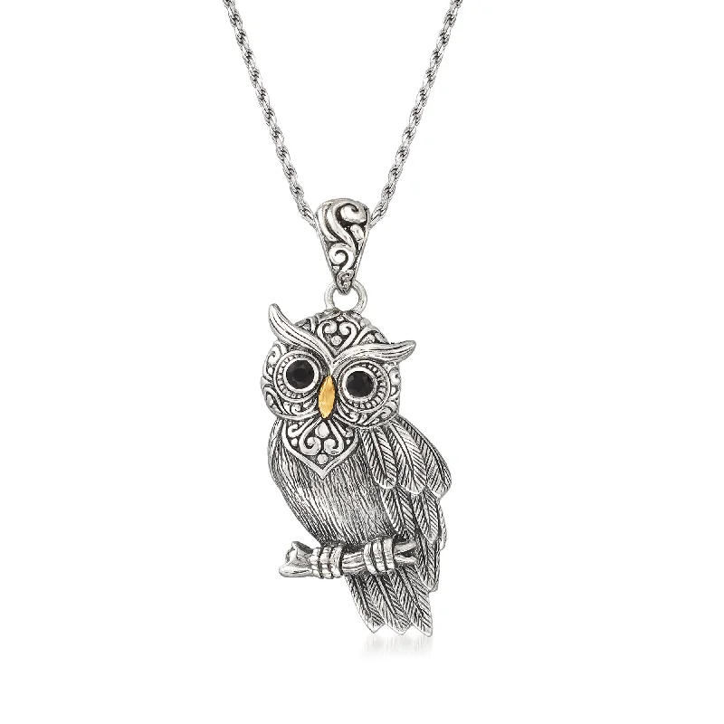 Holiday Jewelry Sale – Perfect Gifts At The Best Prices Ross-Simons Sterling Silver Owl Pendant Necklace With Black Onyx and 18kt Gold Over Sterling Holiday Jewelry Sale – Perfect Gifts At The Best Prices Ross-Simons Sterling Silver Owl Pendant Necklace With Black Onyx and 18kt Gold Over Sterling