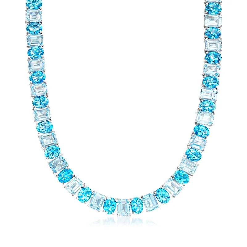 Trending Jewelry Styles Now At Limited-Time Discounts Ross-Simons Swiss and Sky Blue Topaz Necklace in Sterling Silver Trending Jewelry Styles Now At Limited-Time Discounts Ross-Simons Swiss and Sky Blue Topaz Necklace in Sterling Silver
