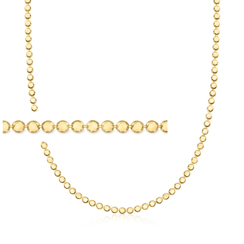 Best Jewelry Sale Prices – Limited-Time Offer RS Pure by Ross-Simons Italian 18kt Gold Vermeil Flat-Bead Necklace Best Jewelry Sale Prices – Limited-Time Offer RS Pure by Ross-Simons Italian 18kt Gold Vermeil Flat-Bead Necklace