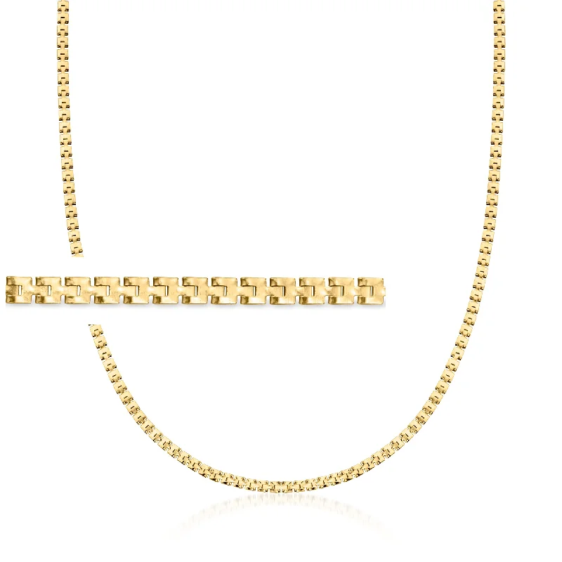 Once-A-Year Jewelry Deals – Shop Before They’Re Gone RS Pure by Ross-Simons Italian 18kt Gold Vermeil Square-Link Necklace Once-A-Year Jewelry Deals – Shop Before They’Re Gone RS Pure by Ross-Simons Italian 18kt Gold Vermeil Square-Link Necklace