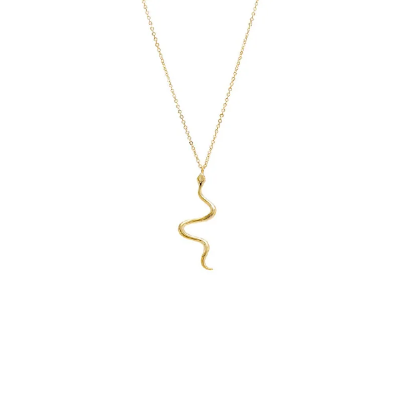 Classic And Modern Jewelry Styles On Sale Solid Snake Pendant Necklace