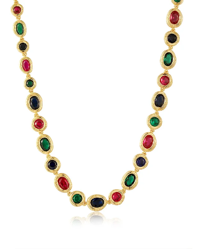 Luxury Meets Affordability – Jewelry Sale Now Live The Royale Stone Tennis Necklace