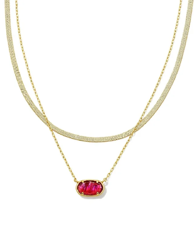 Luxury Jewelry Clearance – Shop Premium Styles Now Women's Grayson Herringbone Strand Necklace In Light Burgundy Illusion Luxury Jewelry Clearance – Shop Premium Styles Now Women's Grayson Herringbone Strand Necklace In Light Burgundy Illusion