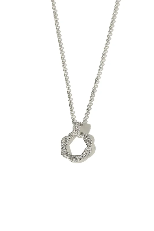 Exclusive Jewelry Markdowns – Limited-Time Offer Ysabel Pavé Eternity Twist Hoop Pendant Necklace Exclusive Jewelry Markdowns – Limited-Time Offer Ysabel Pavé Eternity Twist Hoop Pendant Necklace