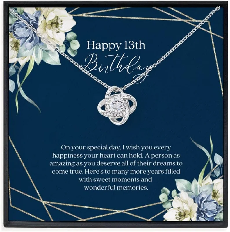 Your Perfect Accessory Now At The Best Price 13Th Birthday Neaklace Birthday Modern Love Knot Necklace Gift Teen Girl Gifts Thirteenth Birthday Necklace Jewelry Your Perfect Accessory Now At The Best Price 13Th Birthday Neaklace Birthday Modern Love Knot Necklace Gift Teen Girl Gifts Thirteenth Birthday Necklace Jewelry