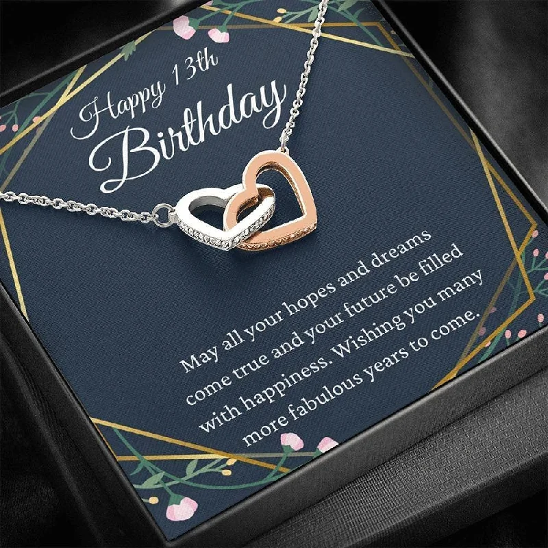 Sparkle On A Budget – Fine Jewelry For Less 13th Birthday Neaklace Interlocking Hearts Necklace Happy 13th Birthday 13th s for Girls Jewelry For 13 Year Old Sparkle On A Budget – Fine Jewelry For Less 13th Birthday Neaklace Interlocking Hearts Necklace Happy 13th Birthday 13th s for Girls Jewelry For 13 Year Old