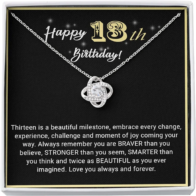 Affordable Elegance – Special Jewelry Sale Now Live 13th Birthday Neaklace Love Knot Birthday Necklace for Women Girls Gifts Happy Birthday for Daughter Granddaughter Affordable Elegance – Special Jewelry Sale Now Live 13th Birthday Neaklace Love Knot Birthday Necklace for Women Girls Gifts Happy Birthday for Daughter Granddaughter