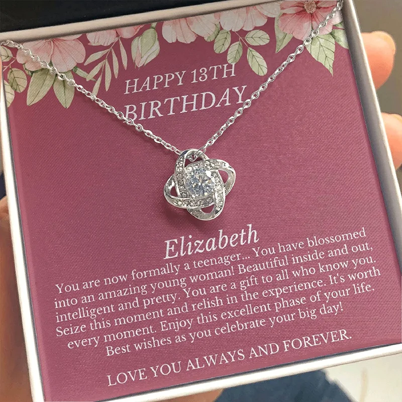 Exclusive Online Jewelry Sale – Don't Wait 13Th Birthday Neaklace White Gold Love Knot Necklace Unique Gift for Girl from Boyfriend Best Jewelry for son Exclusive Online Jewelry Sale – Don't Wait 13Th Birthday Neaklace White Gold Love Knot Necklace Unique Gift for Girl from Boyfriend Best Jewelry for son