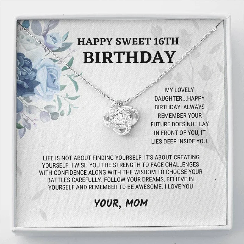 High-End Jewelry, Now More Affordable Than Ever 16th Birthday Neaklace - Be Awesome Love Knot Necklace Sweet 16 Necklace Sweet 16th Sixteenth Birthday Sweet 16 High-End Jewelry, Now More Affordable Than Ever 16th Birthday Neaklace - Be Awesome Love Knot Necklace Sweet 16 Necklace Sweet 16th Sixteenth Birthday Sweet 16