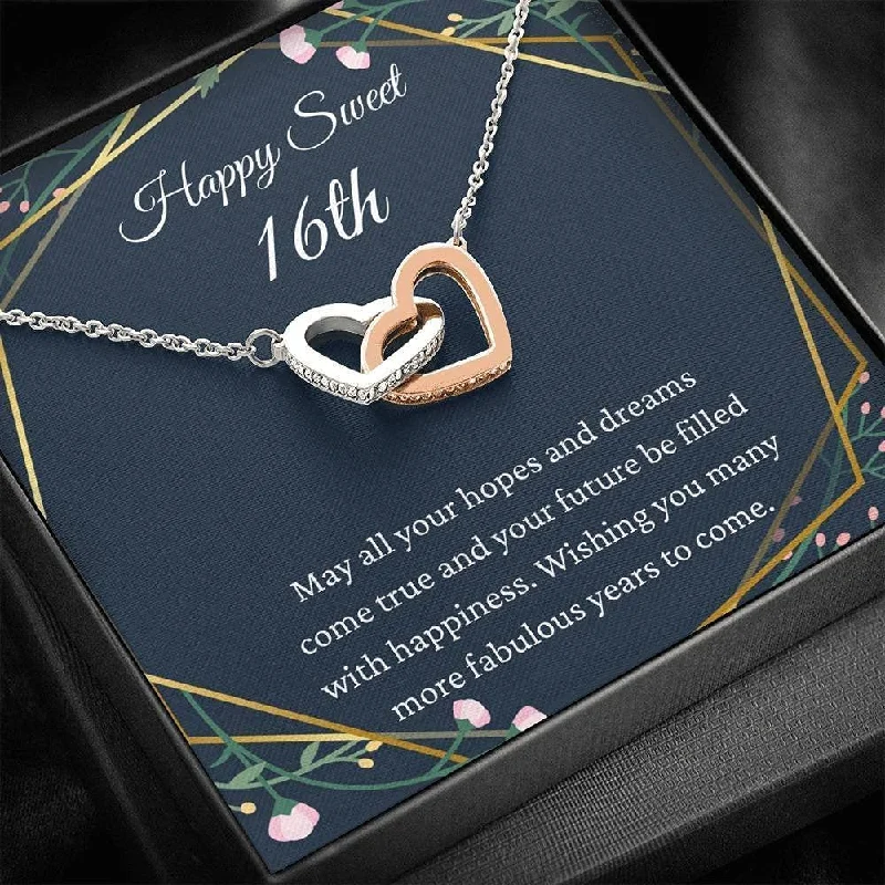 Unmissable Jewelry Sale – Shop Before It's Too Late 16th Birthday Neaklace Interlocking Hearts Necklace Happy Sweet 16th 16th s for Girls Sweet 16 Necklace Gift For 16 Unmissable Jewelry Sale – Shop Before It's Too Late 16th Birthday Neaklace Interlocking Hearts Necklace Happy Sweet 16th 16th s for Girls Sweet 16 Necklace Gift For 16