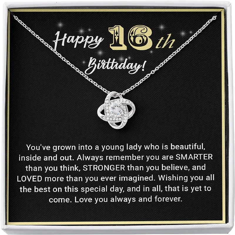 Affordable Luxury Jewelry For Every Occasion 16th Birthday NeaklaceLove Knot Birthday Necklace for Women Girls Gifts Happy Birthday for Daughter Granddaughter Affordable Luxury Jewelry For Every Occasion 16th Birthday NeaklaceLove Knot Birthday Necklace for Women Girls Gifts Happy Birthday for Daughter Granddaughter