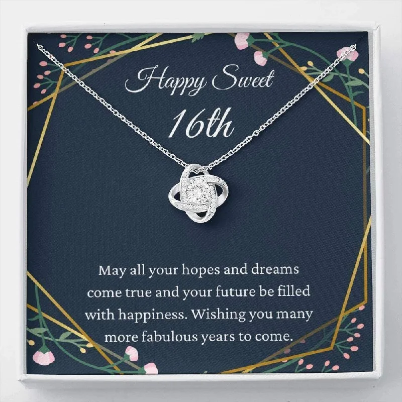 Fine Jewelry, Limited-Time Offers Available 16th Birthday Neaklace Love Knot Necklace Happy Sweet 16th 16th s for Girls Sweet 16 Necklace Gift For 16 Year Old Fine Jewelry, Limited-Time Offers Available 16th Birthday Neaklace Love Knot Necklace Happy Sweet 16th 16th s for Girls Sweet 16 Necklace Gift For 16 Year Old