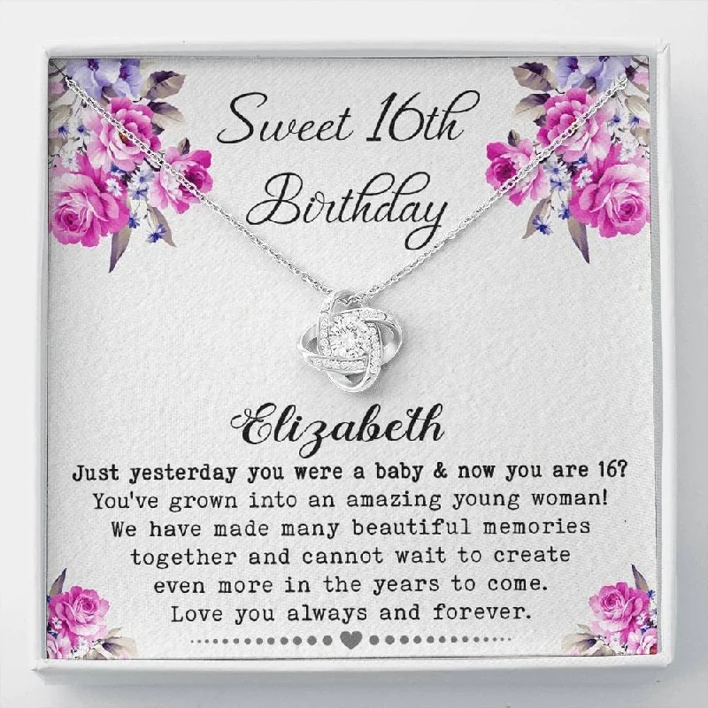 Timeless Elegance At Unbelievable Discounts 16th Birthday Neaklace Message Card Jewelry - Personalized Gifts Sweet 16th birthday gift for daughter from mom Timeless Elegance At Unbelievable Discounts 16th Birthday Neaklace Message Card Jewelry - Personalized Gifts Sweet 16th birthday gift for daughter from mom