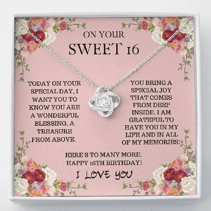 High-Quality Jewelry At A Fraction Of The Cost 16th Birthday Neaklace Personalize Pendants Necklace Sweet16 - Special Joy Love Knot Necklace Sweet 16 Necklace High-Quality Jewelry At A Fraction Of The Cost 16th Birthday Neaklace Personalize Pendants Necklace Sweet16 - Special Joy Love Knot Necklace Sweet 16 Necklace