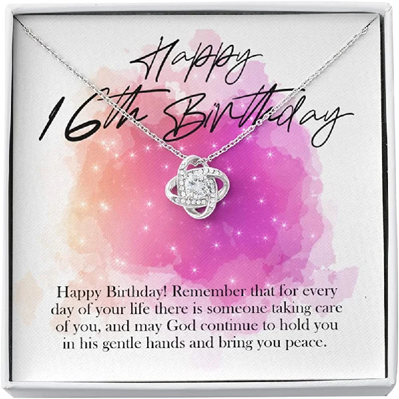 Your Dream Jewelry At Dream Prices 16th Birthday Necklace Sweet Sixteen Jewelry Gifts for Girls Message Card Love Knot Jewelry and Gift Box Present Your Dream Jewelry At Dream Prices 16th Birthday Necklace Sweet Sixteen Jewelry Gifts for Girls Message Card Love Knot Jewelry and Gift Box Present