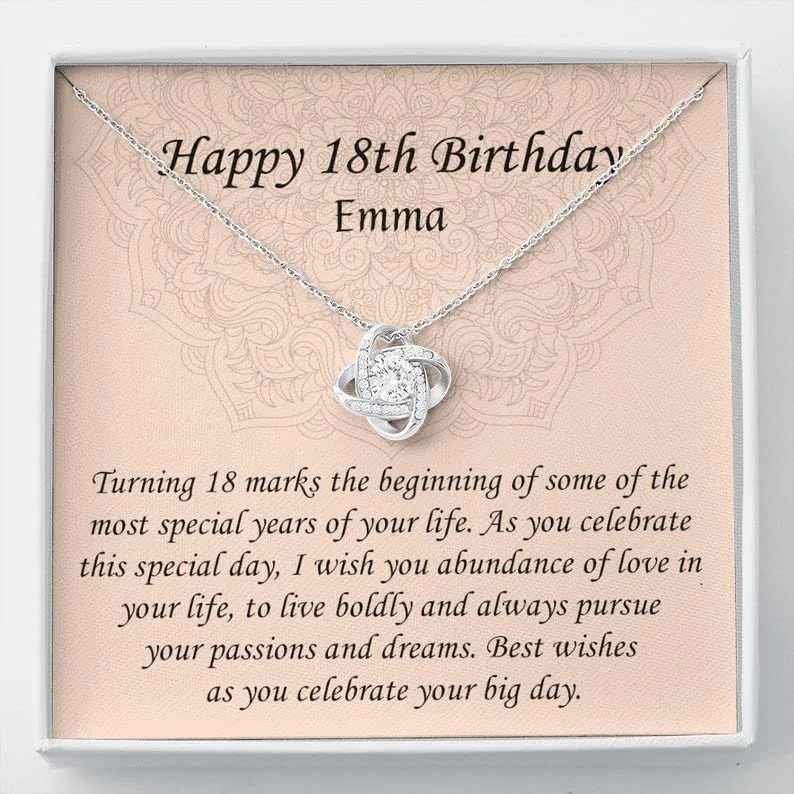 Limited-Stock Jewelry Clearance – Grab Your Favorites Now 18th Birthday Necklace Daughter Necklace 18th Birthday Necklaces For Girls 18 Year Old Birthday Necklace Girl