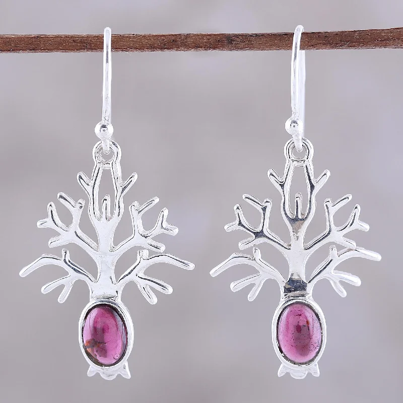 Glamorous Jewelry, Glamorous Deals – Shop Now Budding Tree Tree-Shaped Garnet Dangle Earrings from India Glamorous Jewelry, Glamorous Deals – Shop Now Budding Tree Tree-Shaped Garnet Dangle Earrings from India