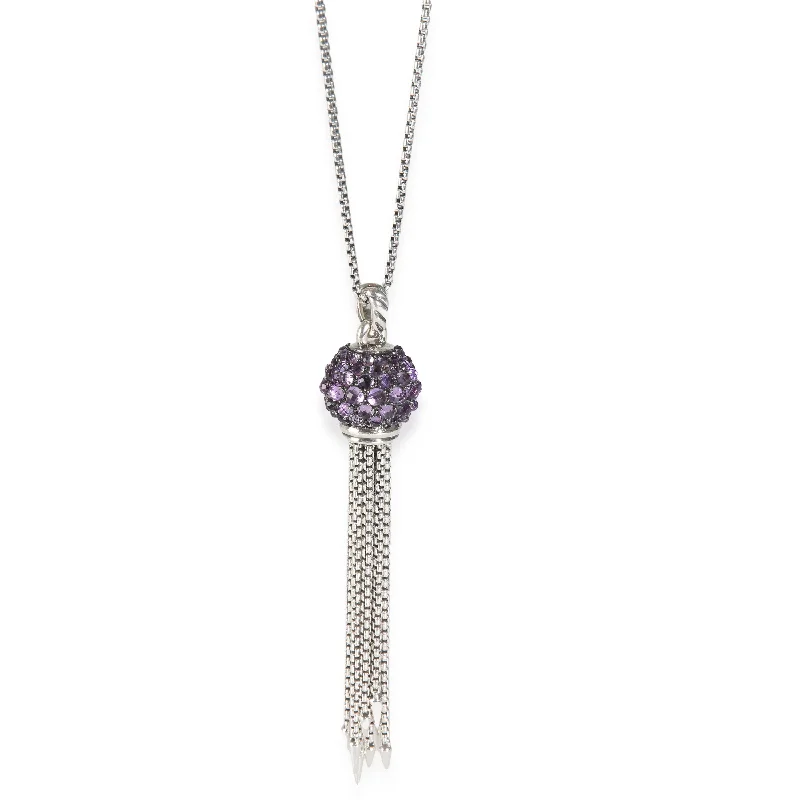 Breathtaking Jewelry At Limited-Time Savings David Yurman Berries Tassel Necklace With Amethyst in Sterling Silver Breathtaking Jewelry At Limited-Time Savings David Yurman Berries Tassel Necklace With Amethyst in Sterling Silver