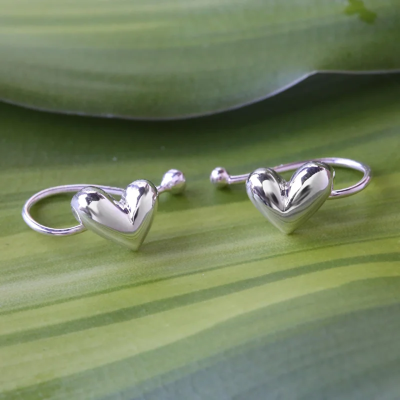 Personalized Jewelry Sale – Meaningful Gifts At Great Prices Demure Hearts Sterling Silver Heart Ear Cuffs Artisan Crafted in Thailand Personalized Jewelry Sale – Meaningful Gifts At Great Prices Demure Hearts Sterling Silver Heart Ear Cuffs Artisan Crafted in Thailand
