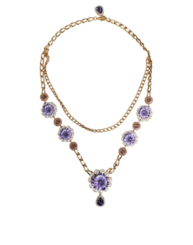 Shine In Style – Shop Jewelry Discounts Today Dolce & Gabbana Tone Floral Crystals Embellished Laye Women's Necklace (Pre-Owned) Shine In Style – Shop Jewelry Discounts Today Dolce & Gabbana Tone Floral Crystals Embellished Laye Women's Necklace (Pre-Owned)