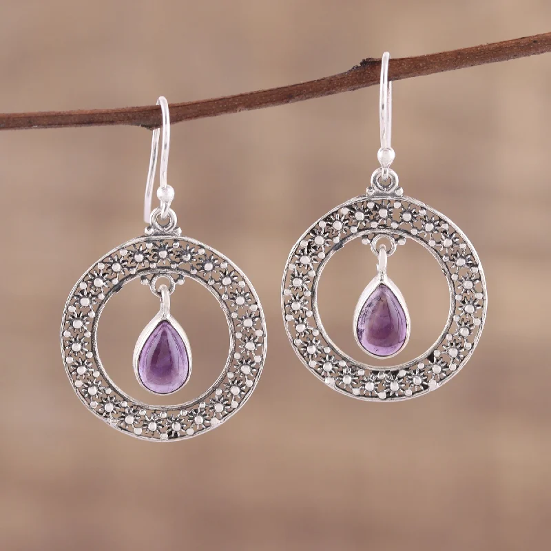 Jewelry Deals That Sparkle – Shop Today Floral Loop in Purple Amethyst and Sterling Silver Floral Motif Dangle Earrings Jewelry Deals That Sparkle – Shop Today Floral Loop in Purple Amethyst and Sterling Silver Floral Motif Dangle Earrings