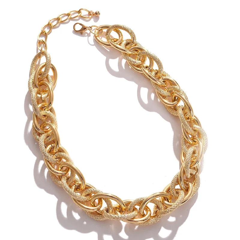 Unlock Unbeatable Jewelry Deals Before They’Re Gone Gold Color Gold Plated Necklace With Chain Detail For Women's