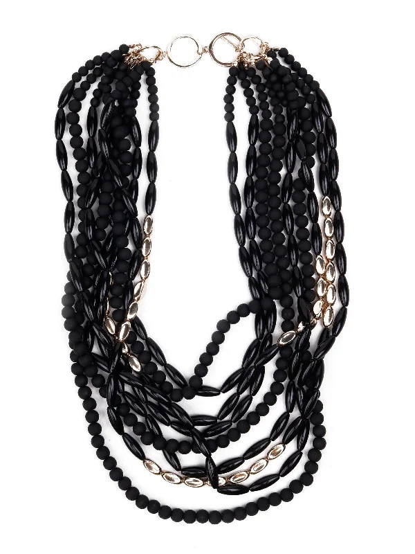 Bestselling Jewelry Now On Sale – Elevate Your Look Odette Women Black Metal Matte Necklace Bestselling Jewelry Now On Sale – Elevate Your Look Odette Women Black Metal Matte Necklace