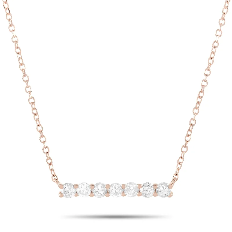 Bold And Beautiful Jewelry Now At Irresistible Prices LB Exclusive 14K Rose Gold 0.25 ct Diamond Pendant Necklace Bold And Beautiful Jewelry Now At Irresistible Prices LB Exclusive 14K Rose Gold 0.25 ct Diamond Pendant Necklace