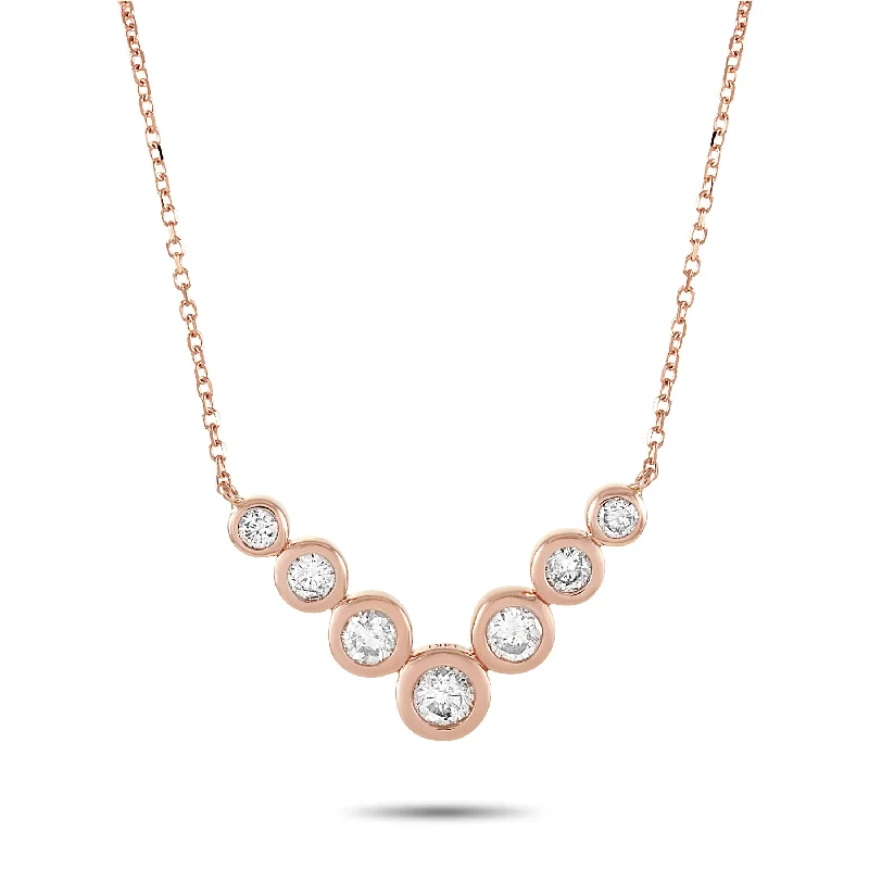 High-Quality Gemstone Jewelry For Special Occasions LB Exclusive 14K Rose Gold 0.50 ct Diamond Pendant Necklace High-Quality Gemstone Jewelry For Special Occasions LB Exclusive 14K Rose Gold 0.50 ct Diamond Pendant Necklace