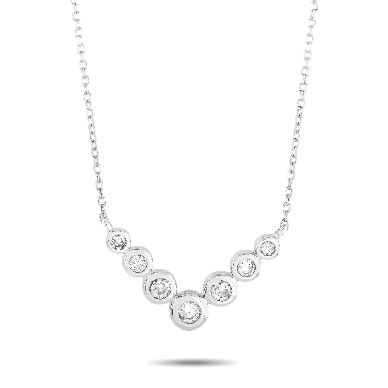 Modern Jewelry At Exclusive Discounts – Shop Today LB Exclusive 14K White Gold 0.25 ct Diamond Pendant Necklace Modern Jewelry At Exclusive Discounts – Shop Today LB Exclusive 14K White Gold 0.25 ct Diamond Pendant Necklace