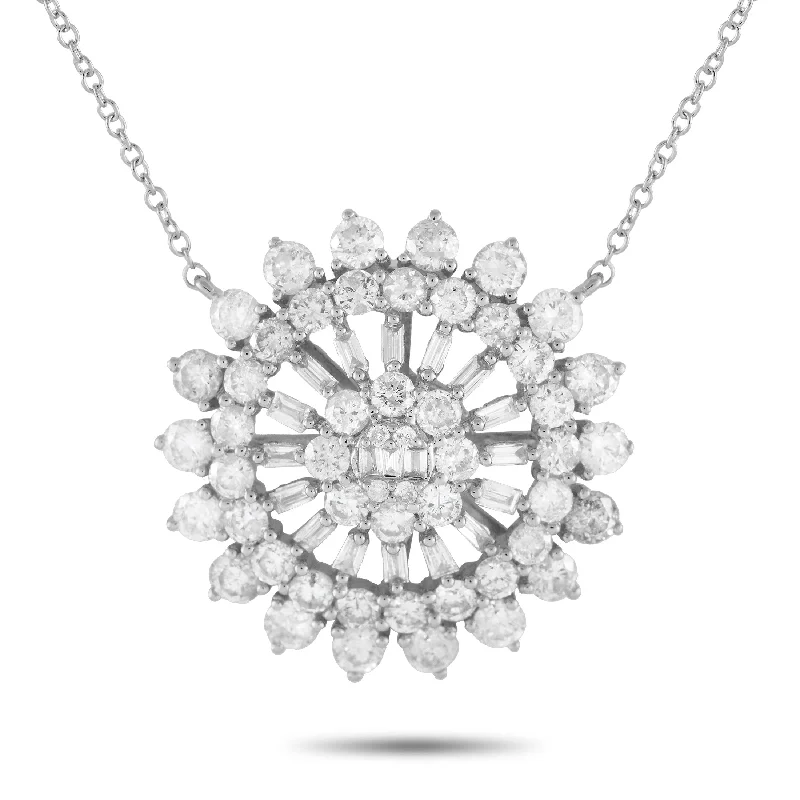 Holiday Jewelry Sale – Perfect Gifts At The Best Prices LB Exclusive 14K White Gold 1.75ct Diamond Sunburst Necklace PN15246-W Holiday Jewelry Sale – Perfect Gifts At The Best Prices LB Exclusive 14K White Gold 1.75ct Diamond Sunburst Necklace PN15246-W