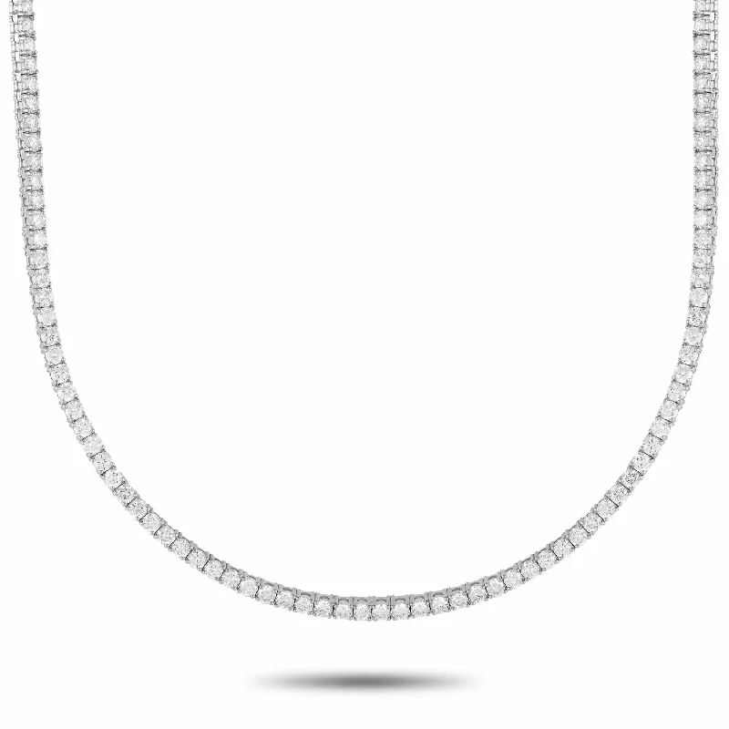 Personalized Jewelry Sale – Unique Gifts At Low Prices LB Exclusive 14K White Gold 12.44ct Lab-Grown Diamond Tennis Necklace MF23-100924 Personalized Jewelry Sale – Unique Gifts At Low Prices LB Exclusive 14K White Gold 12.44ct Lab-Grown Diamond Tennis Necklace MF23-100924