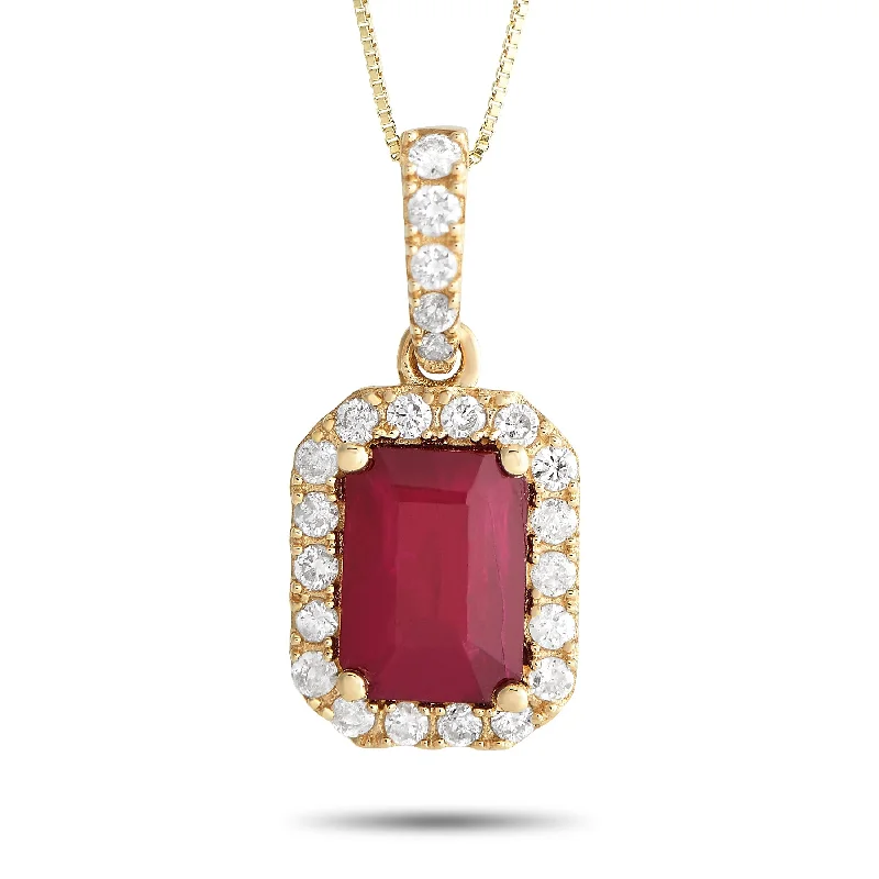 Holiday Jewelry Sale – Perfect Gifts At Great Prices LB Exclusive 14K Yellow Gold 0.20ct Diamond and Ruby Pendant Necklace PD4-15910YRU Holiday Jewelry Sale – Perfect Gifts At Great Prices LB Exclusive 14K Yellow Gold 0.20ct Diamond and Ruby Pendant Necklace PD4-15910YRU
