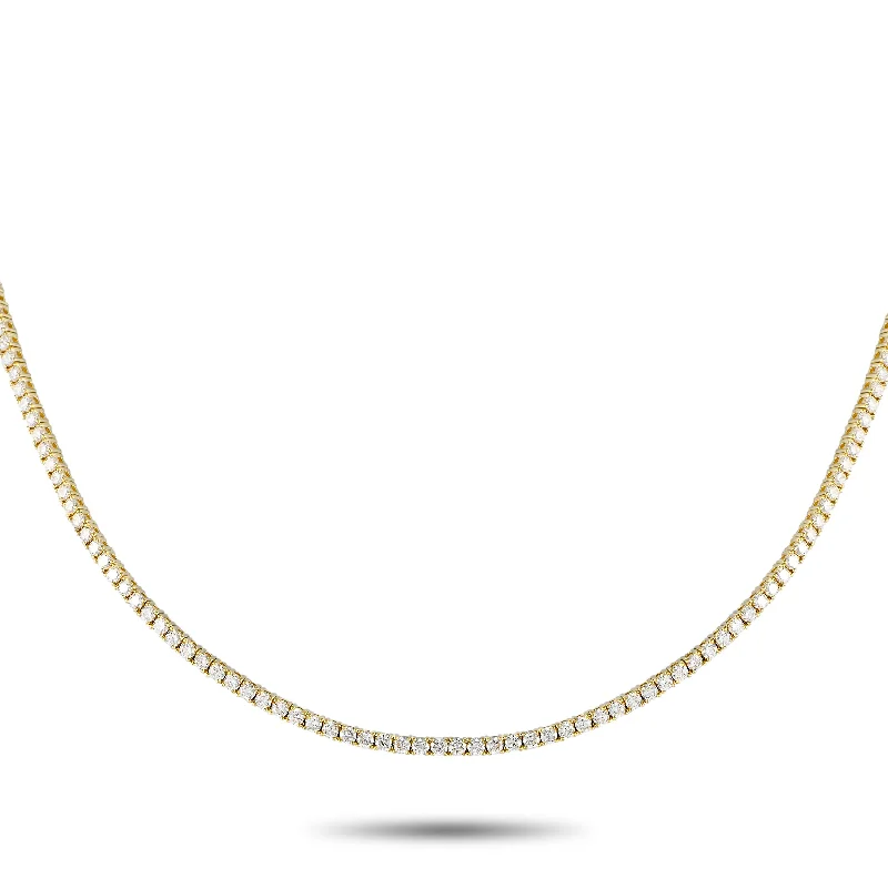 Handcrafted Jewelry Sale – Unique Designs At Low Prices LB Exclusive 14K Yellow Gold 7.08ct Lab-Grown Diamond Tennis Necklace MF11-100924 Handcrafted Jewelry Sale – Unique Designs At Low Prices LB Exclusive 14K Yellow Gold 7.08ct Lab-Grown Diamond Tennis Necklace MF11-100924