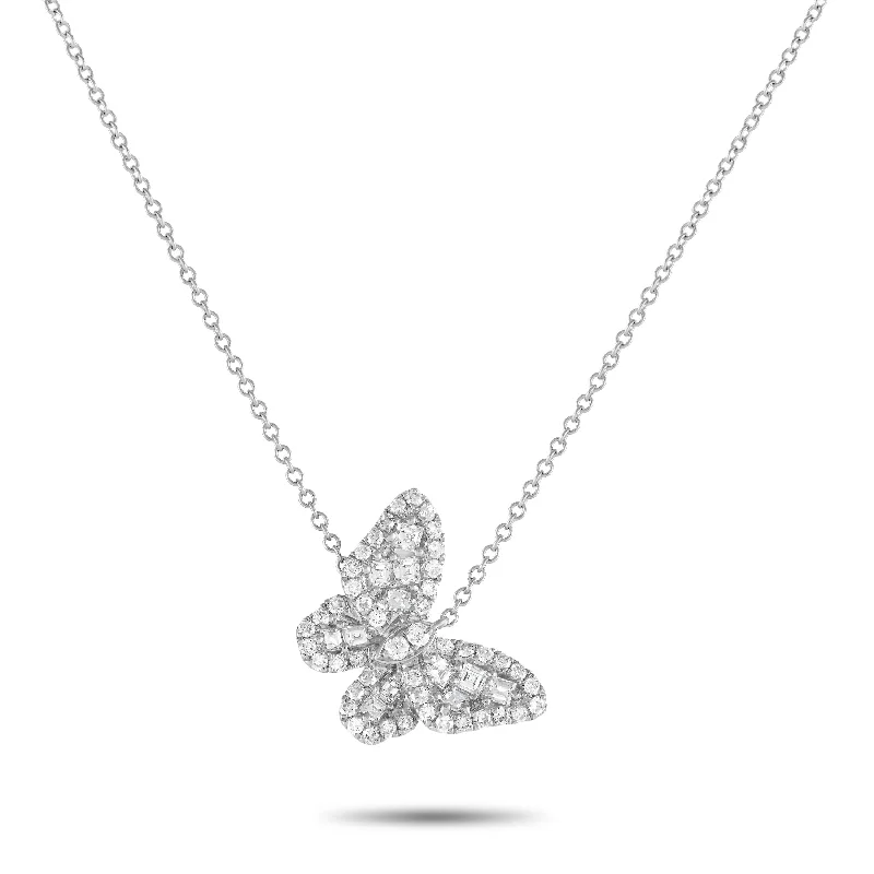 Best-Selling Jewelry Now Available At Special Deals LB Exclusive 18K White Gold 0.56ct Diamond Butterfly Necklace ANK-18323 Best-Selling Jewelry Now Available At Special Deals LB Exclusive 18K White Gold 0.56ct Diamond Butterfly Necklace ANK-18323
