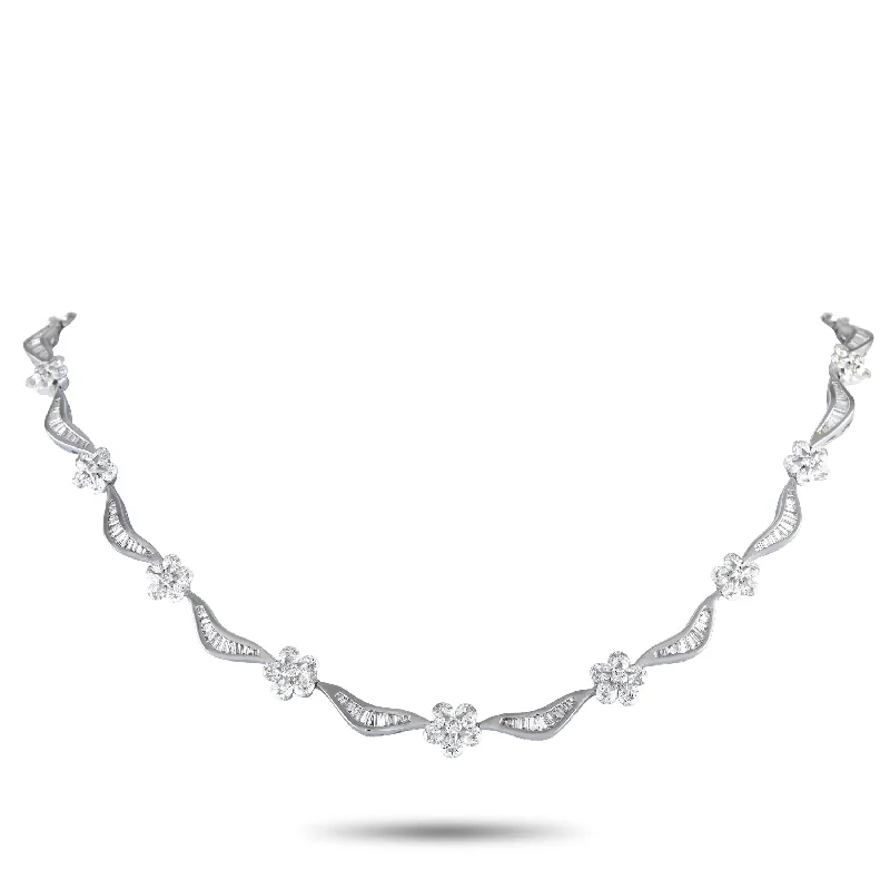 Shop Trending Jewelry With Exclusive Savings LB Exclusive 18K White Gold 18.80ct Diamond Necklace NK01081 Shop Trending Jewelry With Exclusive Savings LB Exclusive 18K White Gold 18.80ct Diamond Necklace NK01081