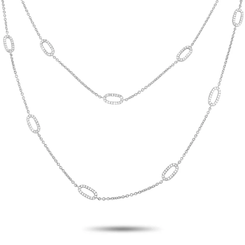 Best Jewelry Sale Prices – Limited-Time Offer LB Exclusive 18K White Gold 3.50ct Diamond Necklace ANK-15698-1 Best Jewelry Sale Prices – Limited-Time Offer LB Exclusive 18K White Gold 3.50ct Diamond Necklace ANK-15698-1