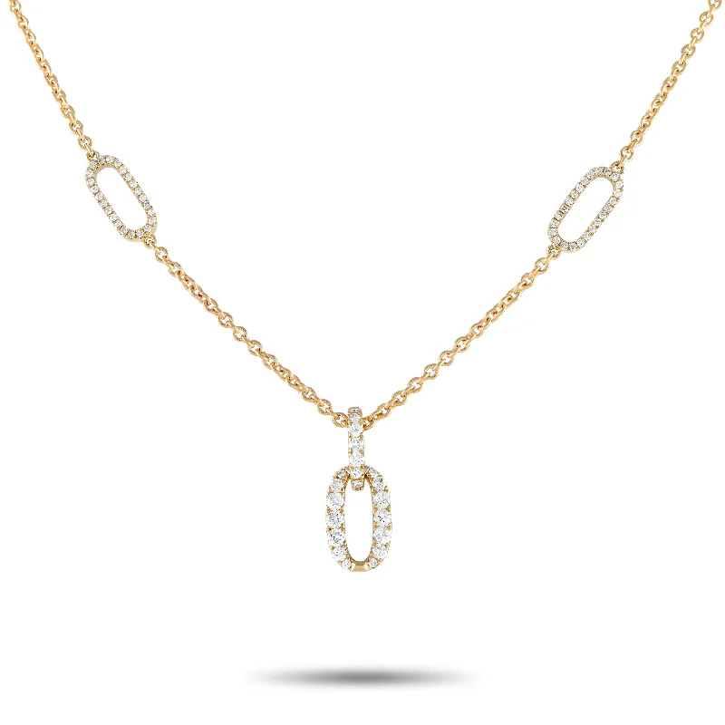 Flash Sale On Elegant Jewelry – Don't Miss Out LB Exclusive 18K Yellow Gold 1.0ct Diamond Necklace ANK-17764-B-Y Flash Sale On Elegant Jewelry – Don't Miss Out LB Exclusive 18K Yellow Gold 1.0ct Diamond Necklace ANK-17764-B-Y