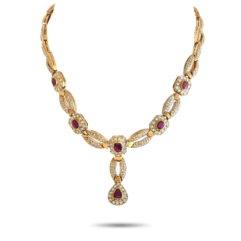 Exclusive Jewelry Bundles At Discounted Prices LB Exclusive 18K Yellow Gold 7.87ct Diamond and Ruby Necklace MF01-031224 Exclusive Jewelry Bundles At Discounted Prices LB Exclusive 18K Yellow Gold 7.87ct Diamond and Ruby Necklace MF01-031224