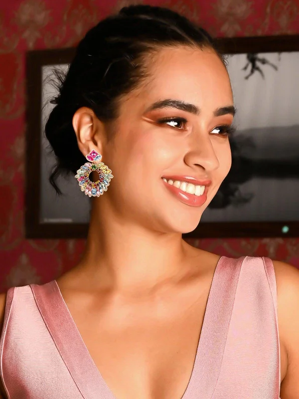 Elevate Your Jewelry Collection With Limited-Time Savings Odette Women Multicolour Metal Earrings Elevate Your Jewelry Collection With Limited-Time Savings Odette Women Multicolour Metal Earrings