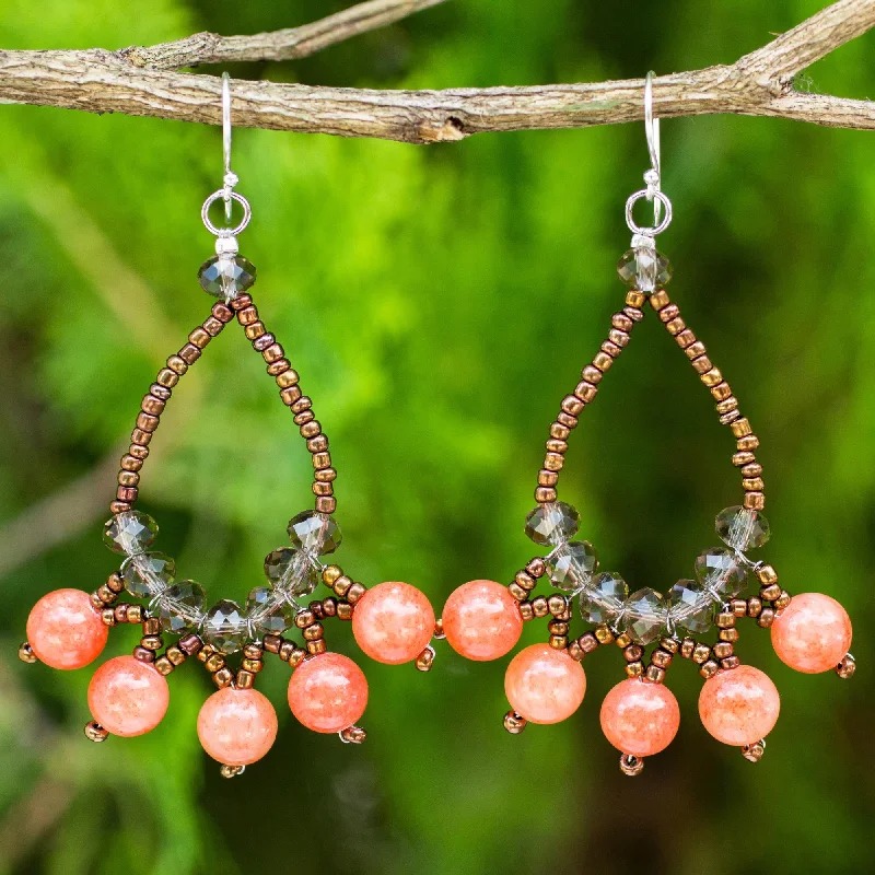 Exclusive Jewelry Sale – Sparkle For Less Orange Harmony Artisan Crafted Brown Orange Beaded Earrings Exclusive Jewelry Sale – Sparkle For Less Orange Harmony Artisan Crafted Brown Orange Beaded Earrings