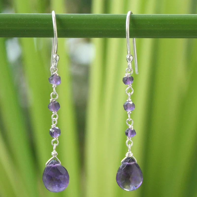 Affordable Luxury Jewelry For Every Occasion Passion Purple Lady Amethyst Earrings