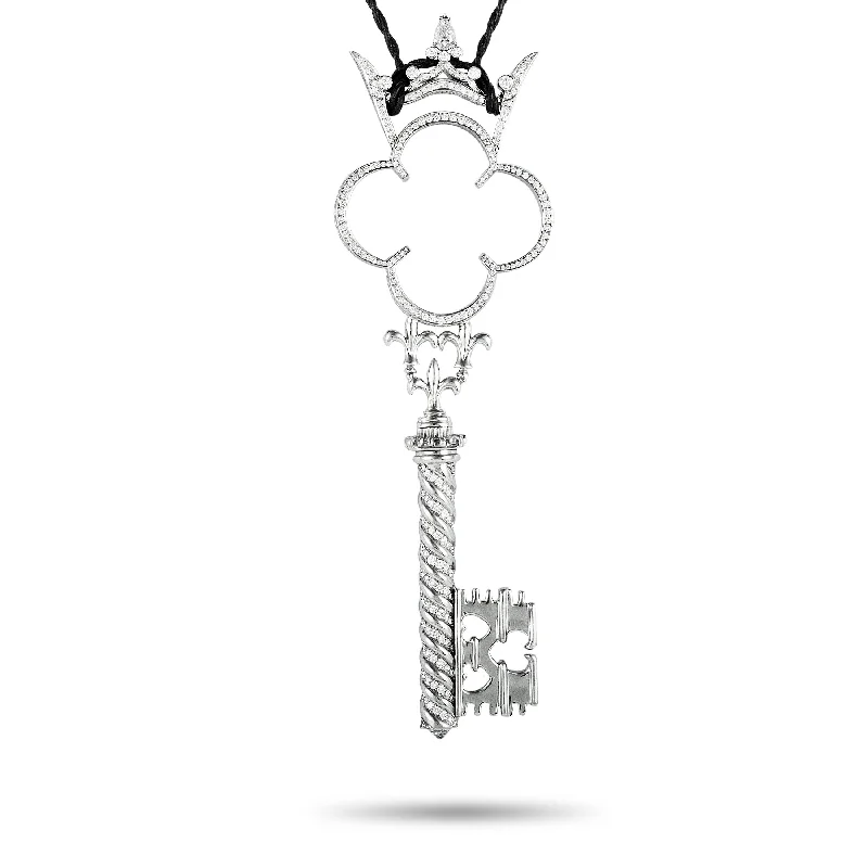 Once-A-Year Jewelry Sale – Grab Your Favorites Now Prince Dimitri Platinum Diamond Large Key Pendant Necklace Once-A-Year Jewelry Sale – Grab Your Favorites Now Prince Dimitri Platinum Diamond Large Key Pendant Necklace