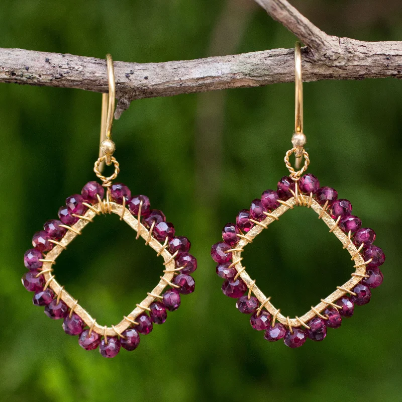 Premium Jewelry Now Available At Special Discounts Red Treasure Garnet Dangle Earrings Premium Jewelry Now Available At Special Discounts Red Treasure Garnet Dangle Earrings