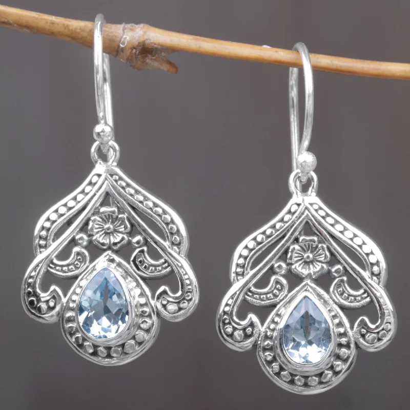Affordable Luxury Jewelry For Every Occasion Summer Raindrops Blue Topaz Silver Dangle Earrings Affordable Luxury Jewelry For Every Occasion Summer Raindrops Blue Topaz Silver Dangle Earrings