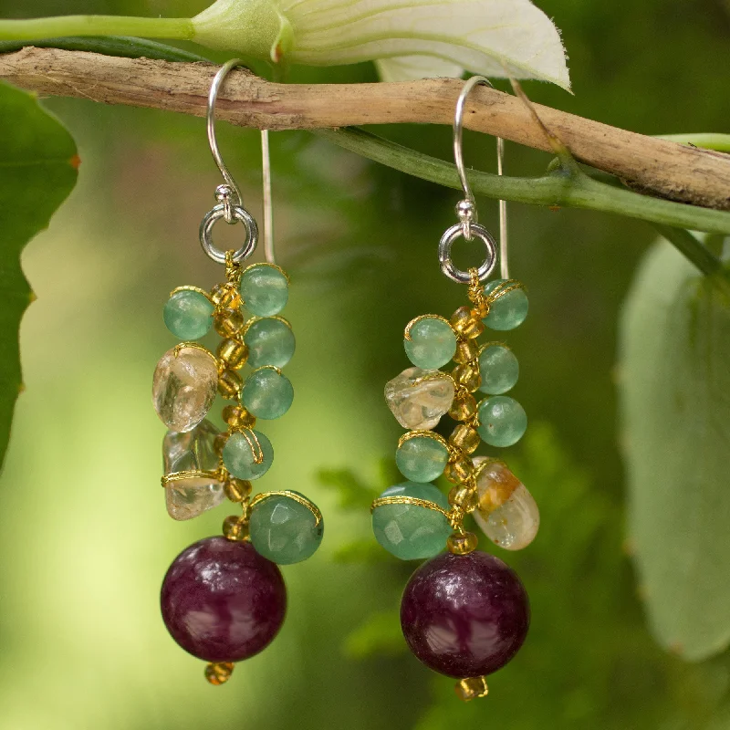 Fashion-Forward Jewelry At Incredible Prices Sweet Berries Handcrafted Citrine and Quartz Cluster Earrings Fashion-Forward Jewelry At Incredible Prices Sweet Berries Handcrafted Citrine and Quartz Cluster Earrings