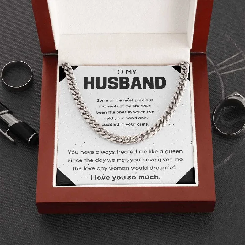 Luxury Jewelry At Unbeatable Discounts To My Husband Cuban Link Chain Necklace for Husband from Wife Husband Anniversary Husband Valentines Day Gift Luxury Jewelry At Unbeatable Discounts To My Husband Cuban Link Chain Necklace for Husband from Wife Husband Anniversary Husband Valentines Day Gift
