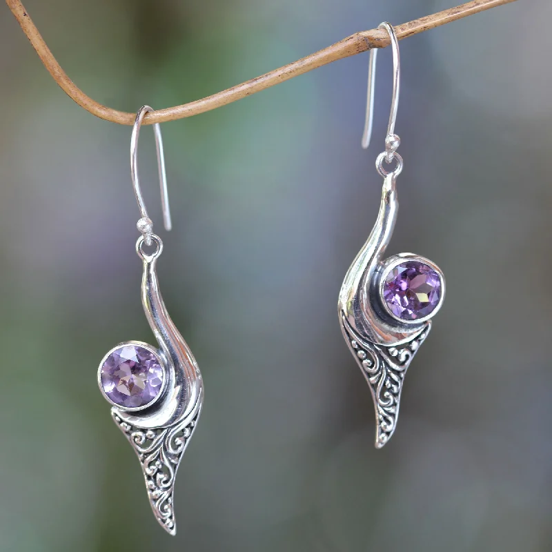 Buy More, Save More On Stunning Jewelry Designs Treasure Amethyst & Silver Dangle Earrings Buy More, Save More On Stunning Jewelry Designs Treasure Amethyst & Silver Dangle Earrings