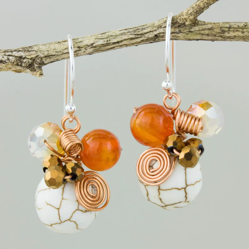 Trending Jewelry Now Available At Exclusive Prices White Bubbles Multi-Gem & Silver Beaded Earrings Trending Jewelry Now Available At Exclusive Prices White Bubbles Multi-Gem & Silver Beaded Earrings